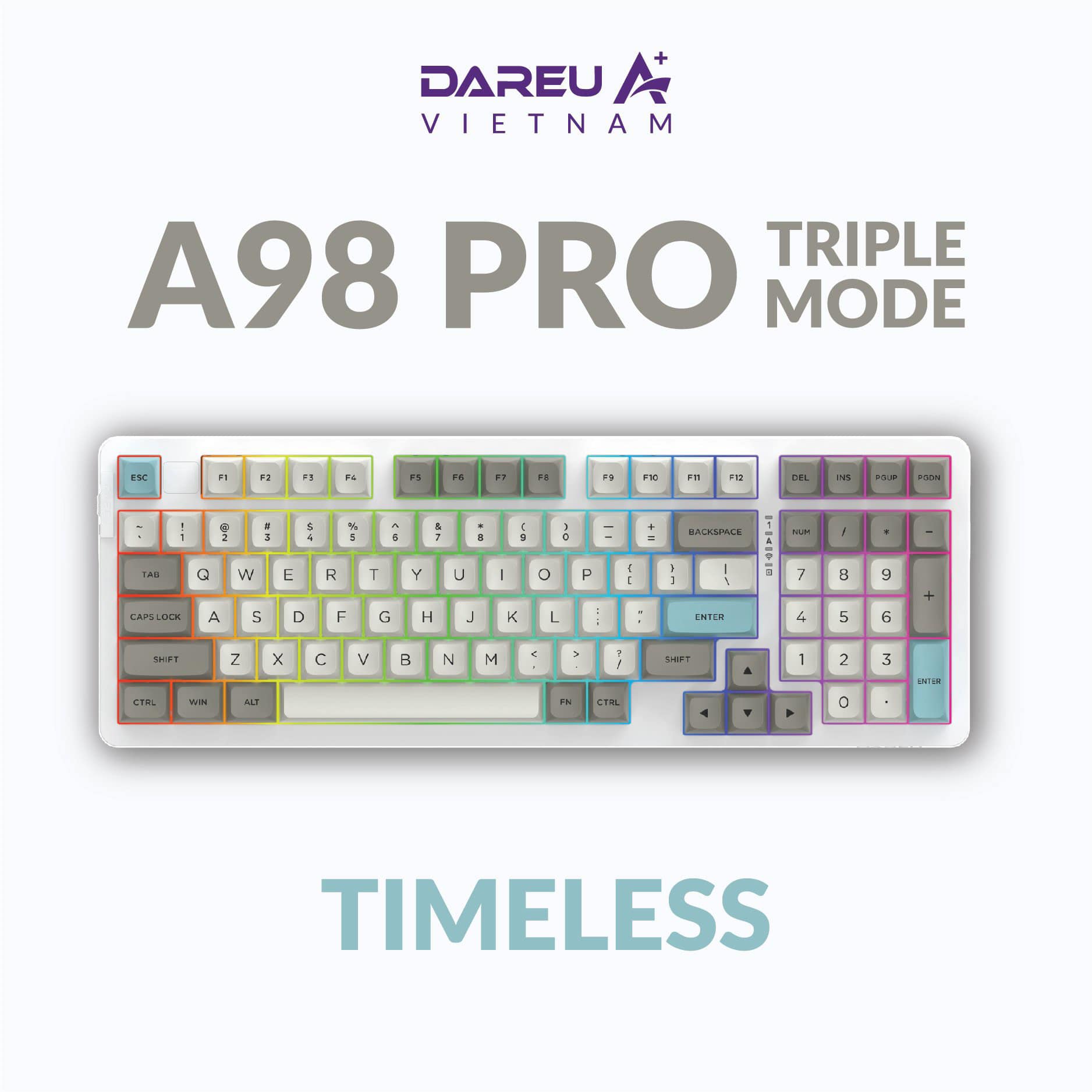 Bàn phím cơ DareU A98 Pro Timeless H11