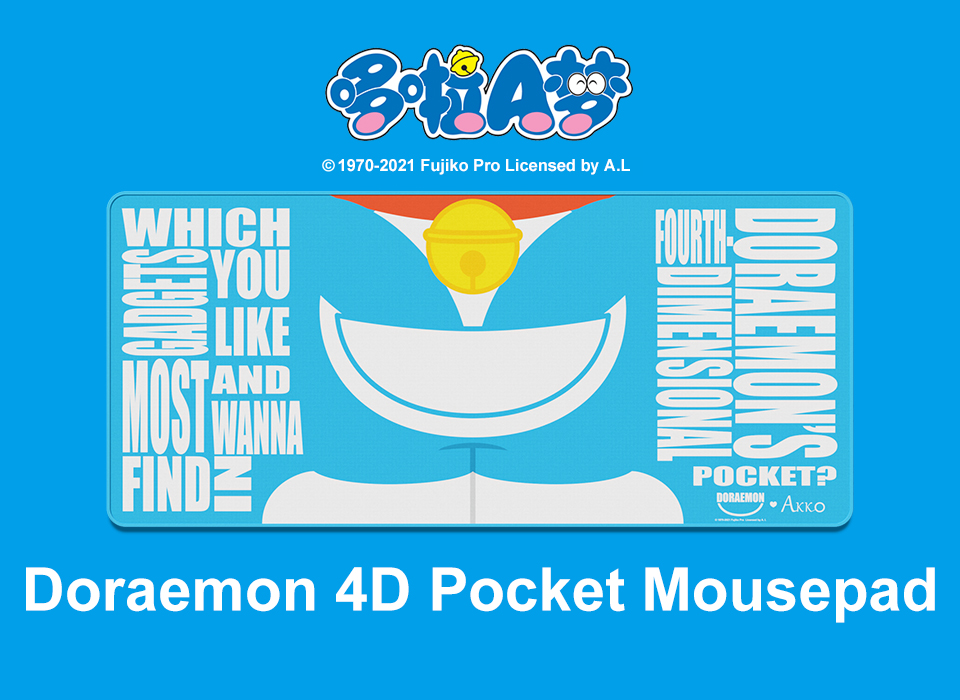 Bàn di chuột Akko Doraemon 4D Pocket XXL H5