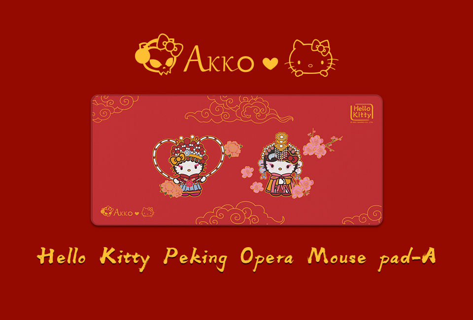 Bàn di chuột Akko Hello Kitty Peking Opera (A) H5