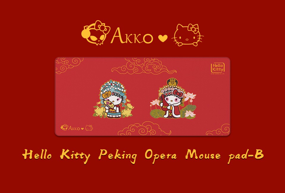 Bàn di chuột Akko Hello Kitty Peking Opera (B) H5