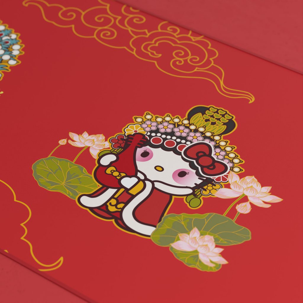 Bàn di chuột Akko Hello Kitty Peking Opera (B) H8