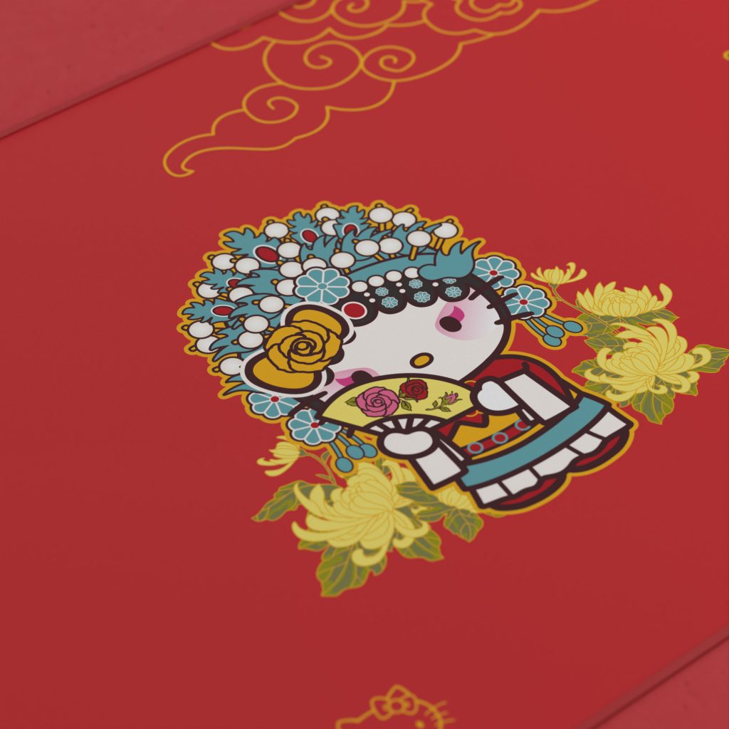 Bàn di chuột Akko Hello Kitty Peking Opera (B) H9