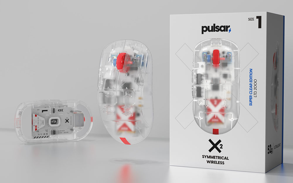 Chuột Pulsar X2 Super Clear Edition H3