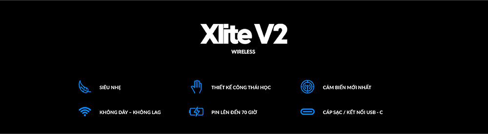 Chuột Pulsar Xlite Wireless V2 (Black) H10