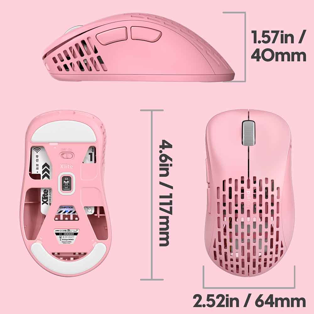 Chuột Pulsar Xlite Wireless V2 Competition Mini Pink H18