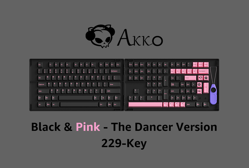 Keycap Akko Black Pink - The Dancer version H7