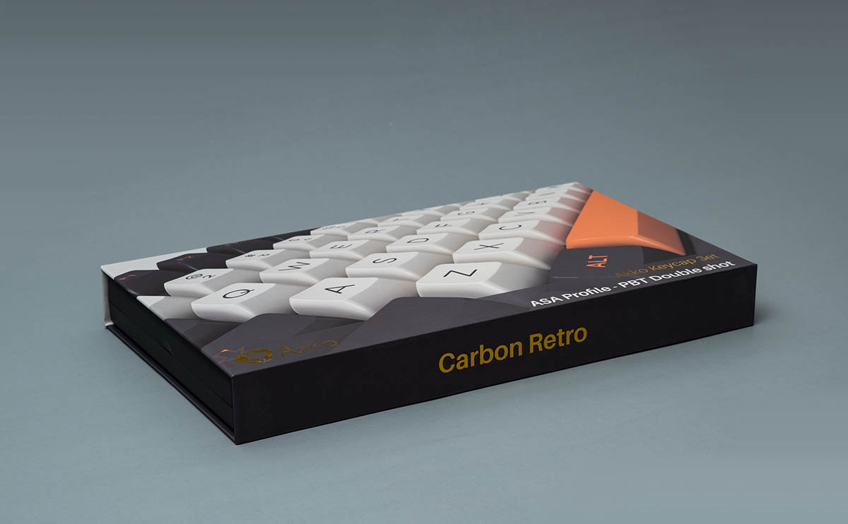 Keycap Akko Carbon Retro ASA Profile H3