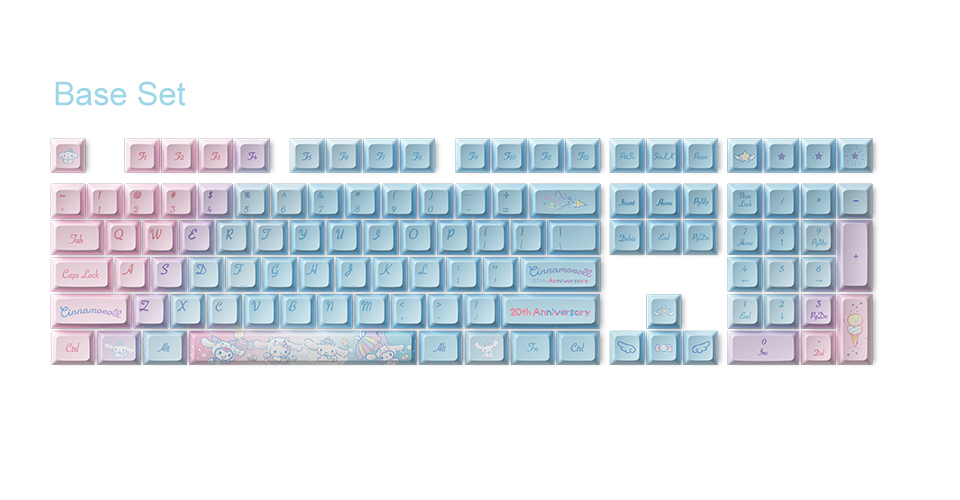 Keycap Akko Cinnamoroll 20th Anniversary Rainbow H3