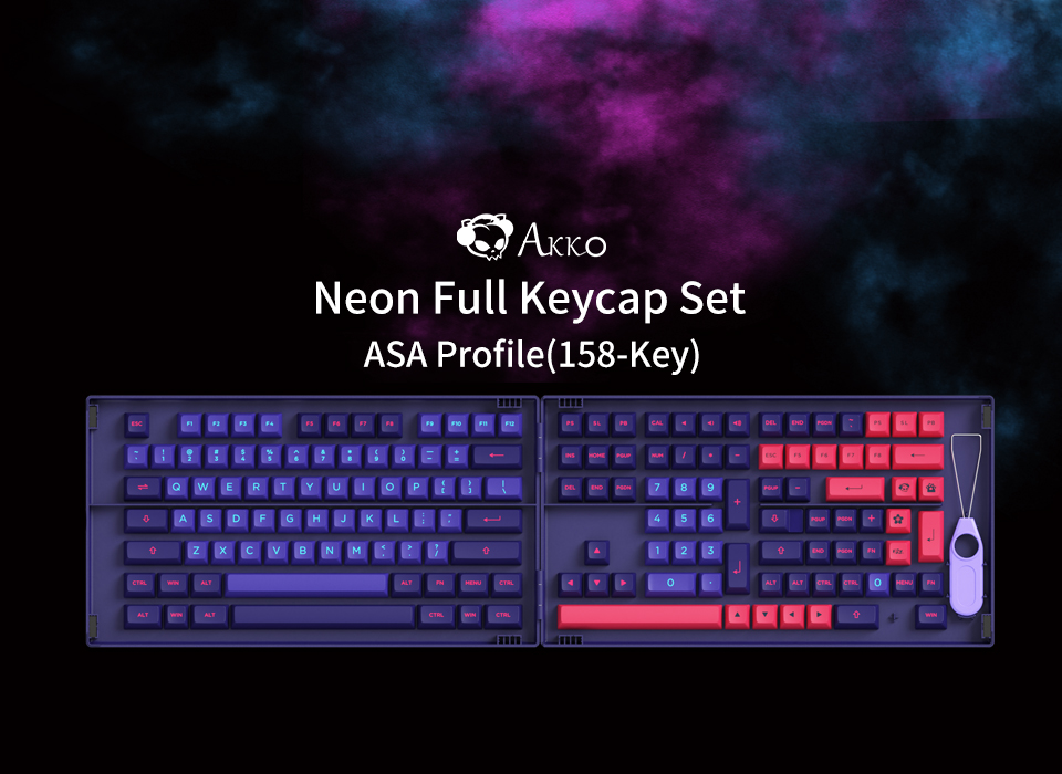 Keycap Akko Neon ASA Profile H2