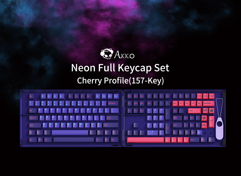 Keycap Akko Neon Cherry Profile H2