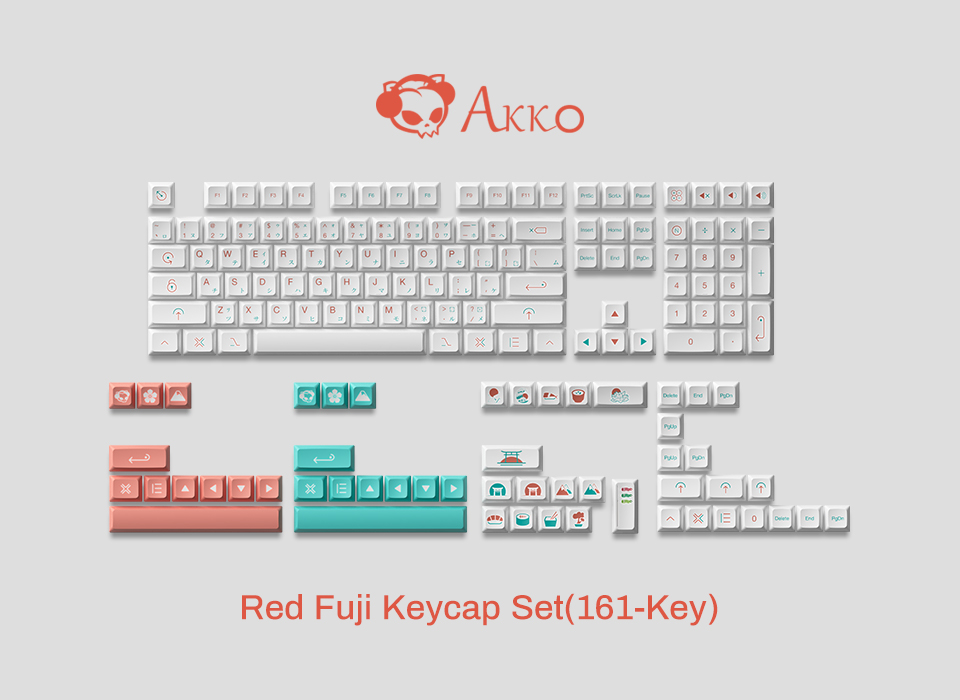 Keycap Akko Red Fuji H2