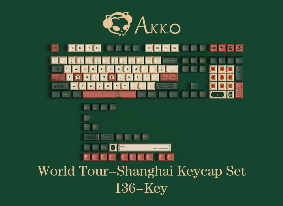 Keycap Akko World Tour Shanghai H2