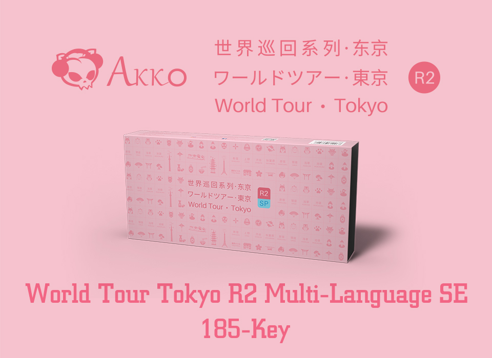 Keycap Akko World Tour Tokyo R2 Multi-Language SE H2