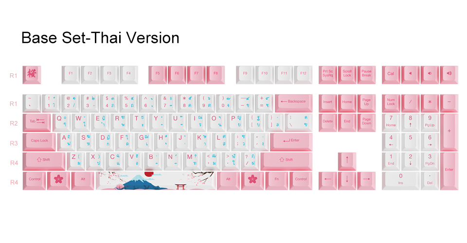 Keycap Akko World Tour Tokyo R2 Multi-Language SE H3