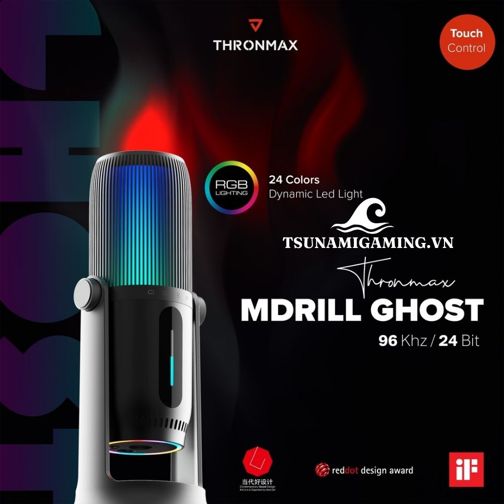 microphone thronmax mdrill m2 ghost rgb tsunamigaming h4