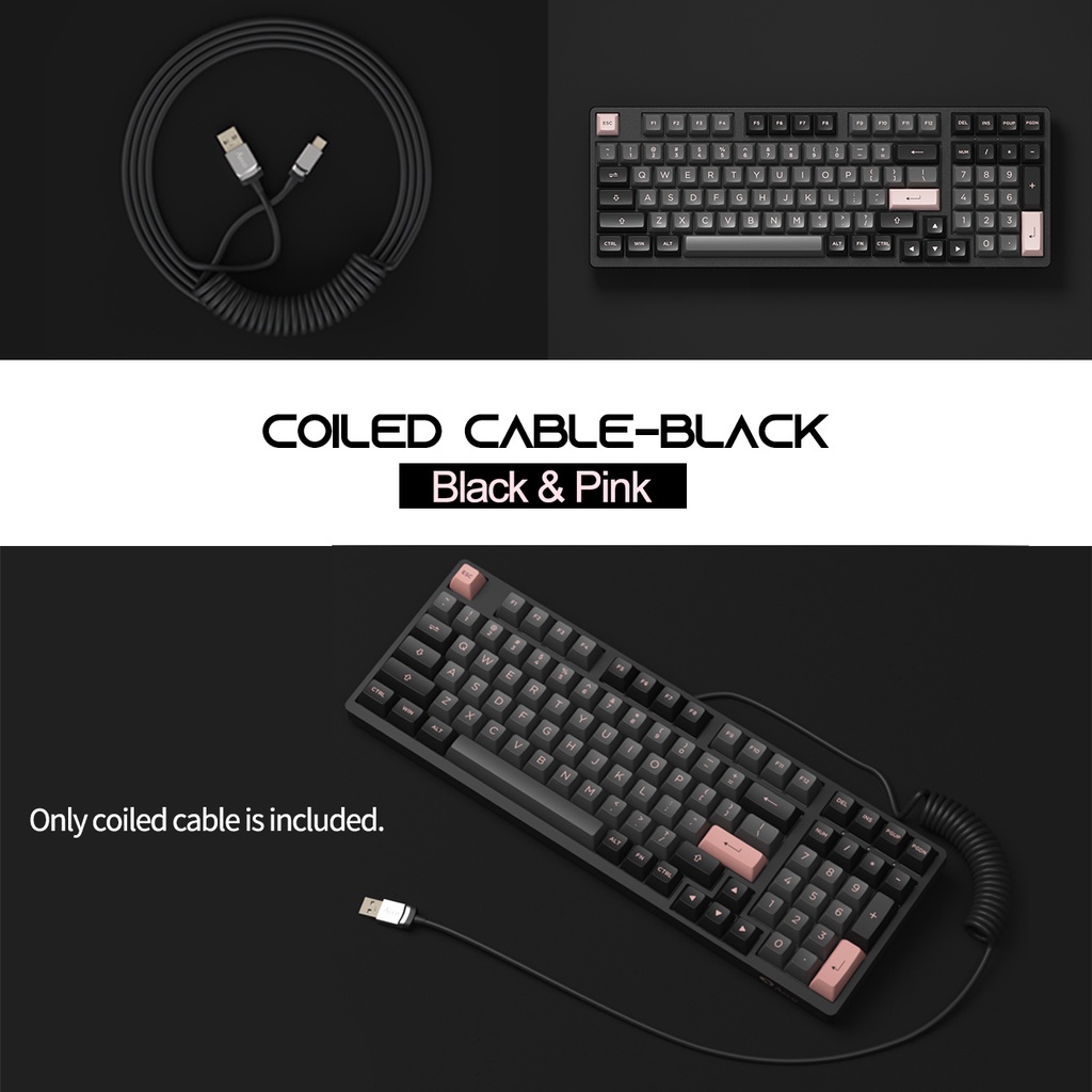 Akko Coiled Cable Black H4