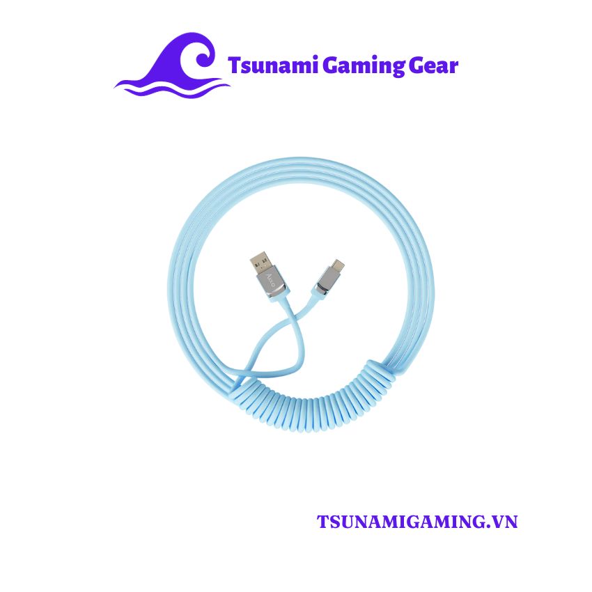 Akko Coiled Cable Blue H1