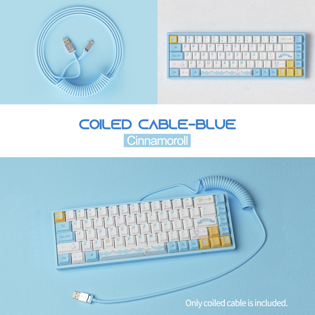 Akko Coiled Cable Blue H4