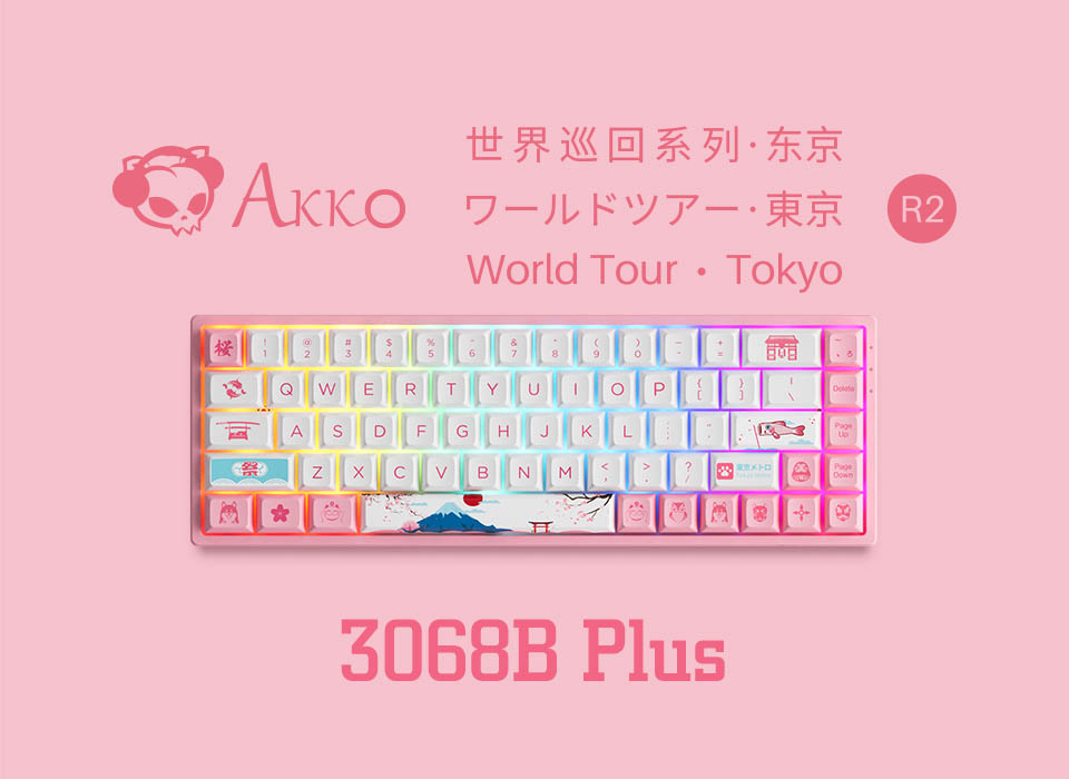 Bàn phím cơ Akko 3068B Plus World Tour Tokyo R2 H5