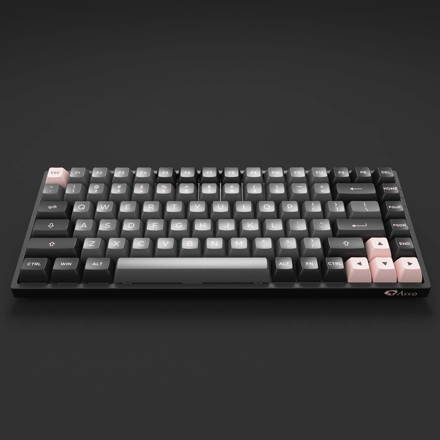 Bàn phím cơ Akko 3084 v2 Black Pink H8