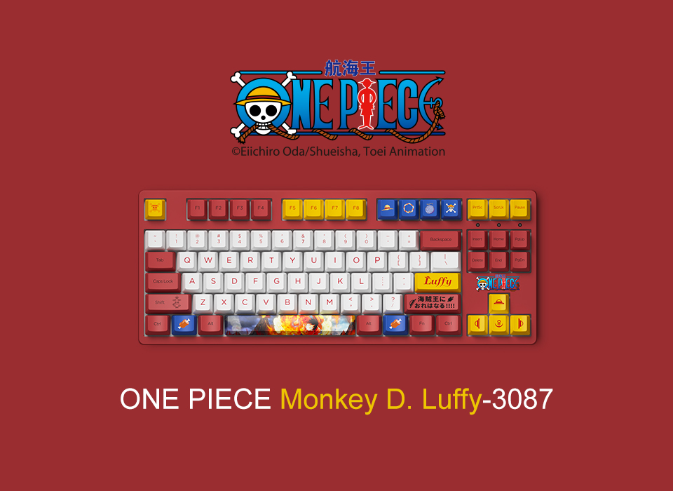 Bàn phím cơ Akko 3087 v2 One Piece Luffy H6