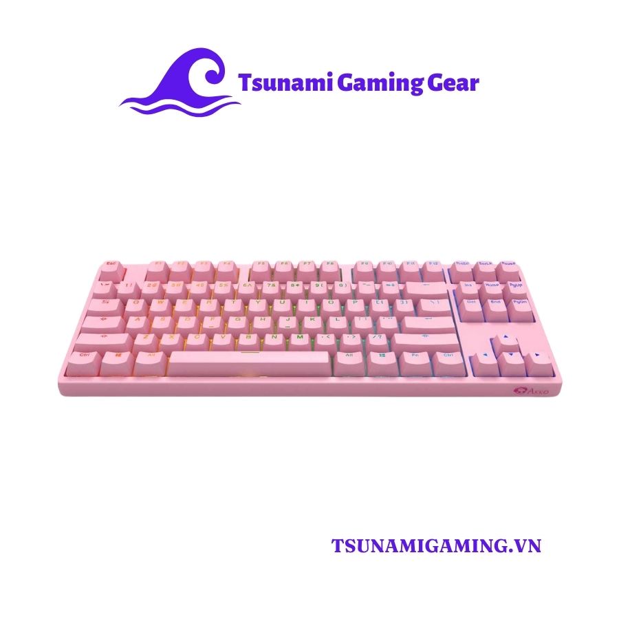 Bàn phím cơ Akko 3087s RGB Pink H2