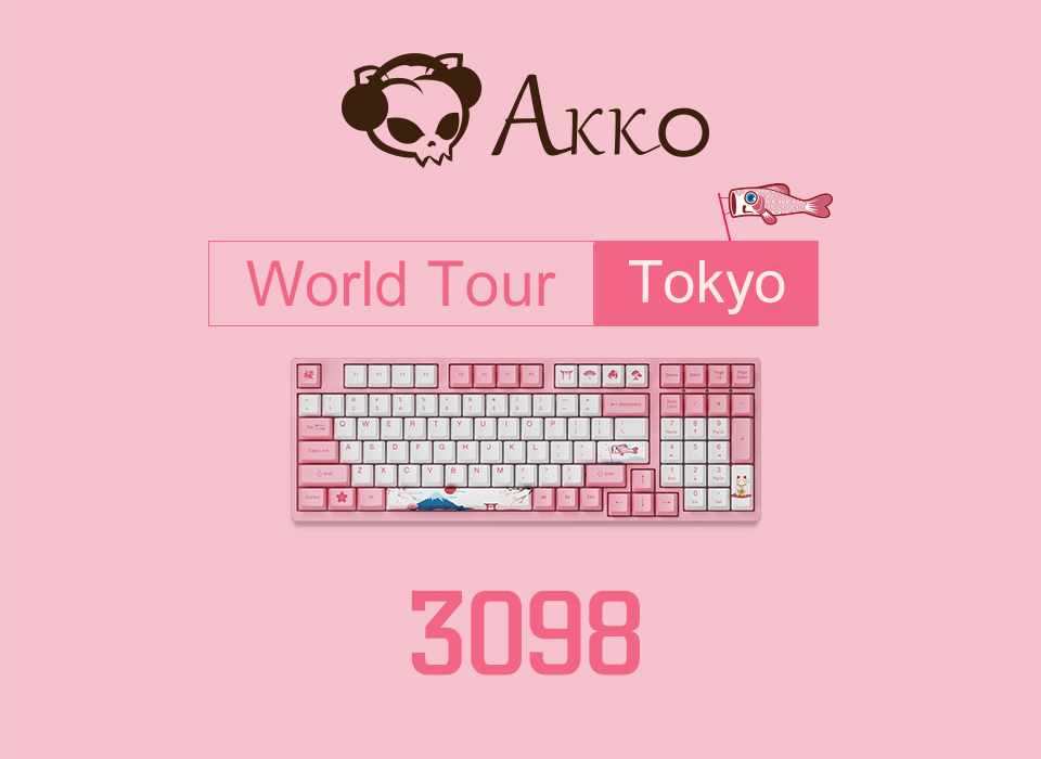 Bàn phím cơ Akko 3098 World Tour Tokyo H5