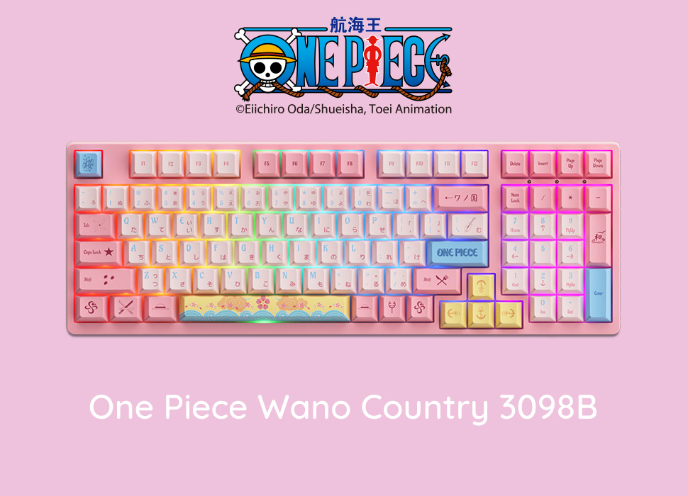 Bàn phím cơ Akko 3098B One Piece Wano Country H5