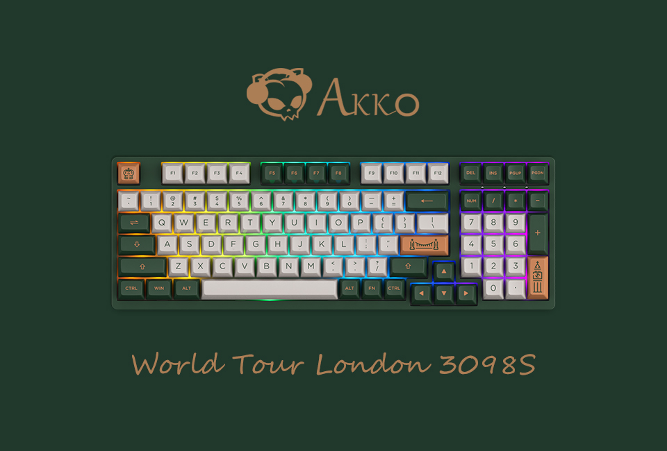 Bàn phím cơ Akko 3098s World Tour London H9