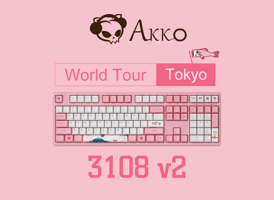 Bàn phím cơ Akko 3108 v2 World Tour Tokyo H5