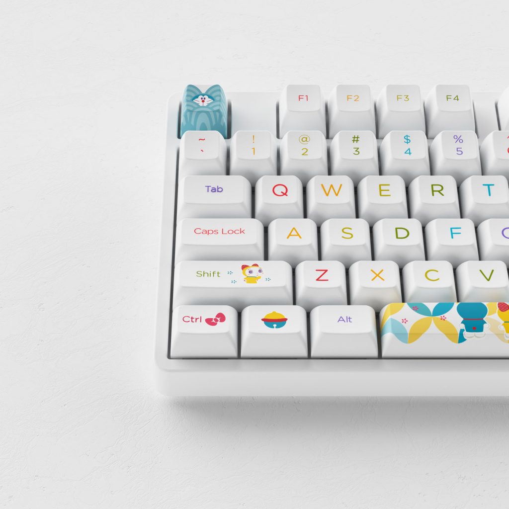 Bàn phím cơ Akko 5087s Doraemon Rainbow H10