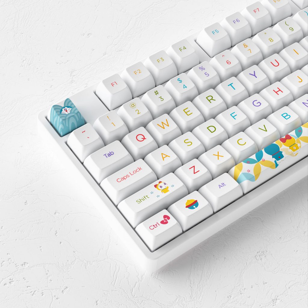 Bàn phím cơ Akko 5108s Doraemon Rainbow H12