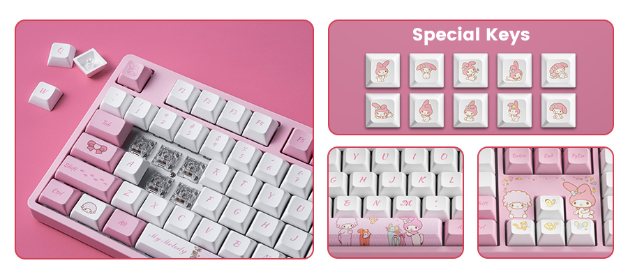 Bàn phím cơ Akko 5108s My Melody H7