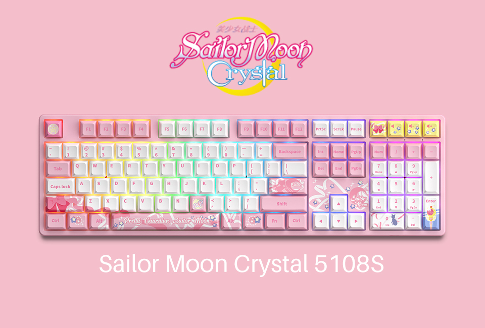 Bàn phím cơ Akko 5108s Sailor Moon Crystal H5