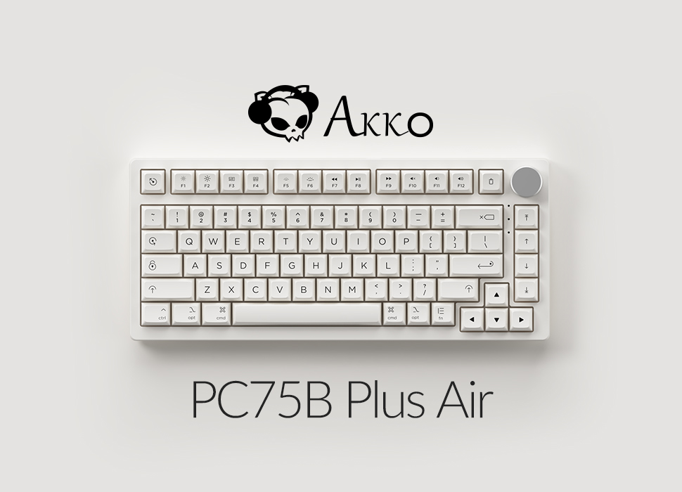 Bàn phím cơ Akko PC75B Plus Air H4