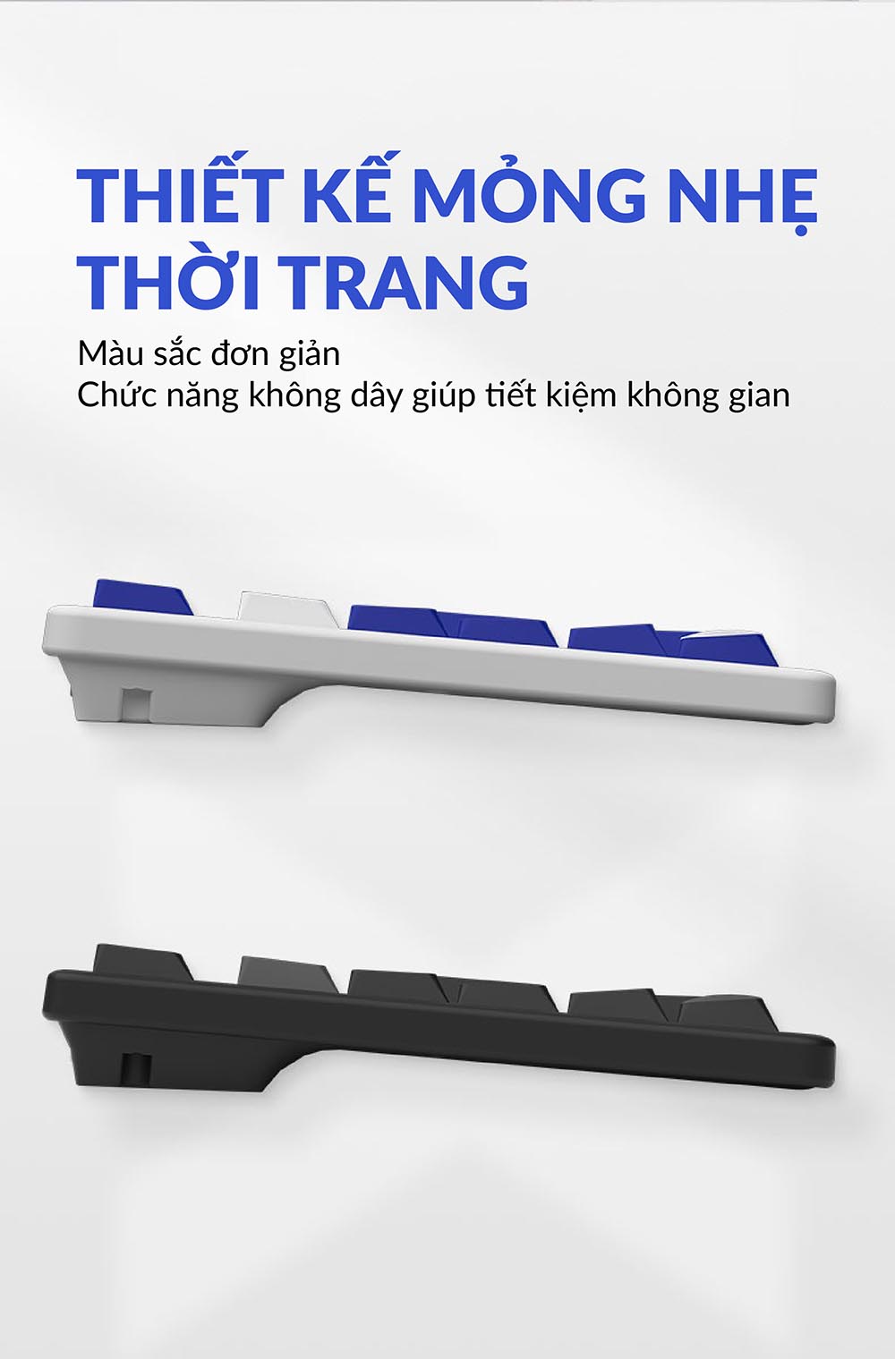 Bộ phím chuột Akko MX108 Blue on White H8