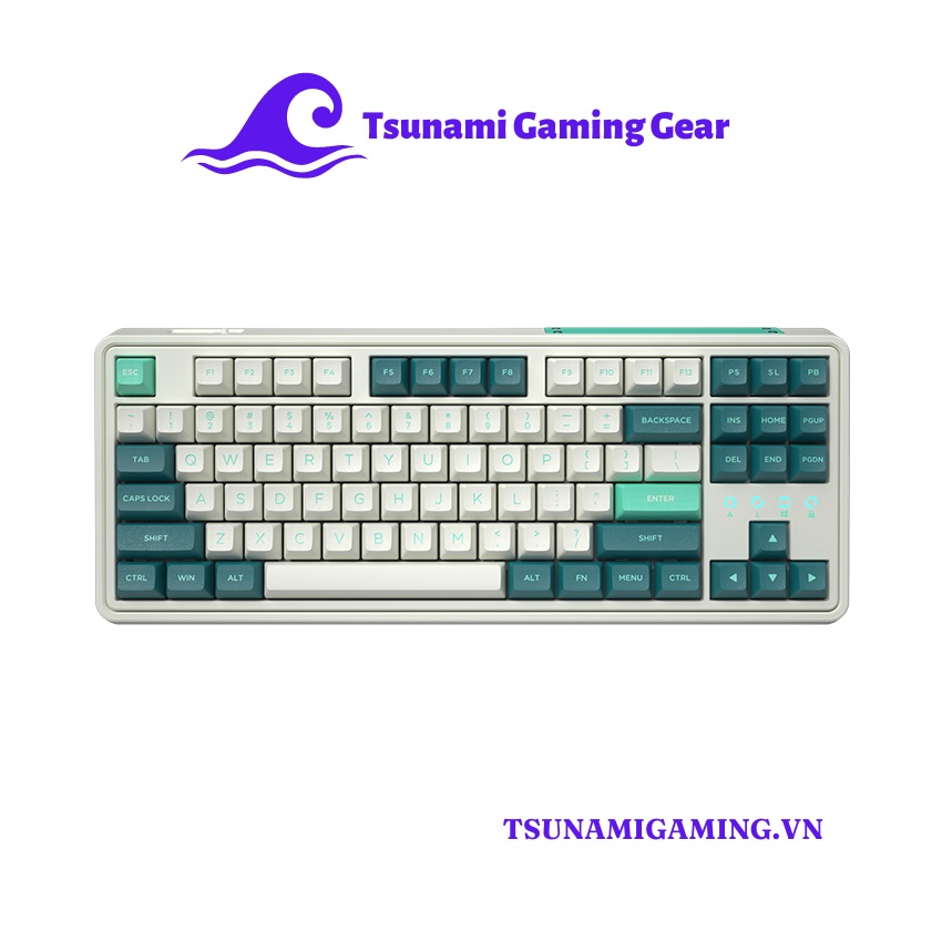 Bàn phím cơ FL-Esports CMK87 SAM Cool Mint H1