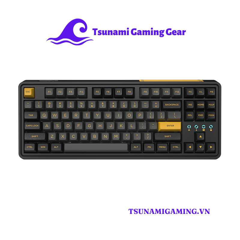 Bàn phím cơ FL-Esports CMK87 SAM Polar Night Black H1