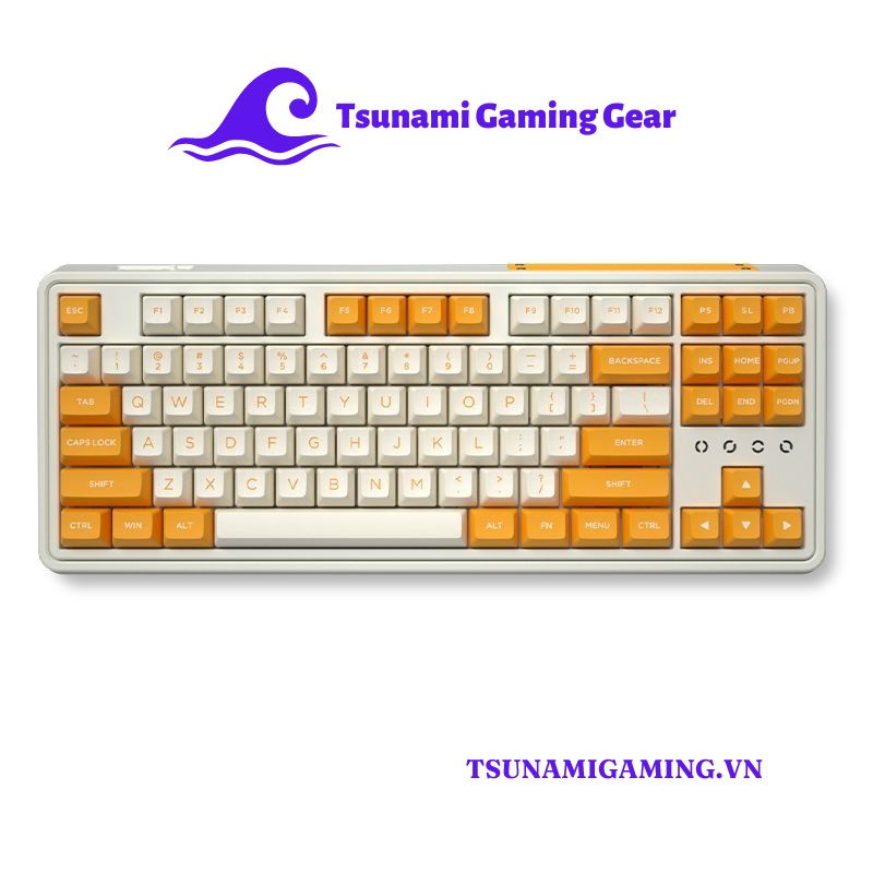 Bàn phím cơ FL-Esports CMK87 SAM Yellow White H1