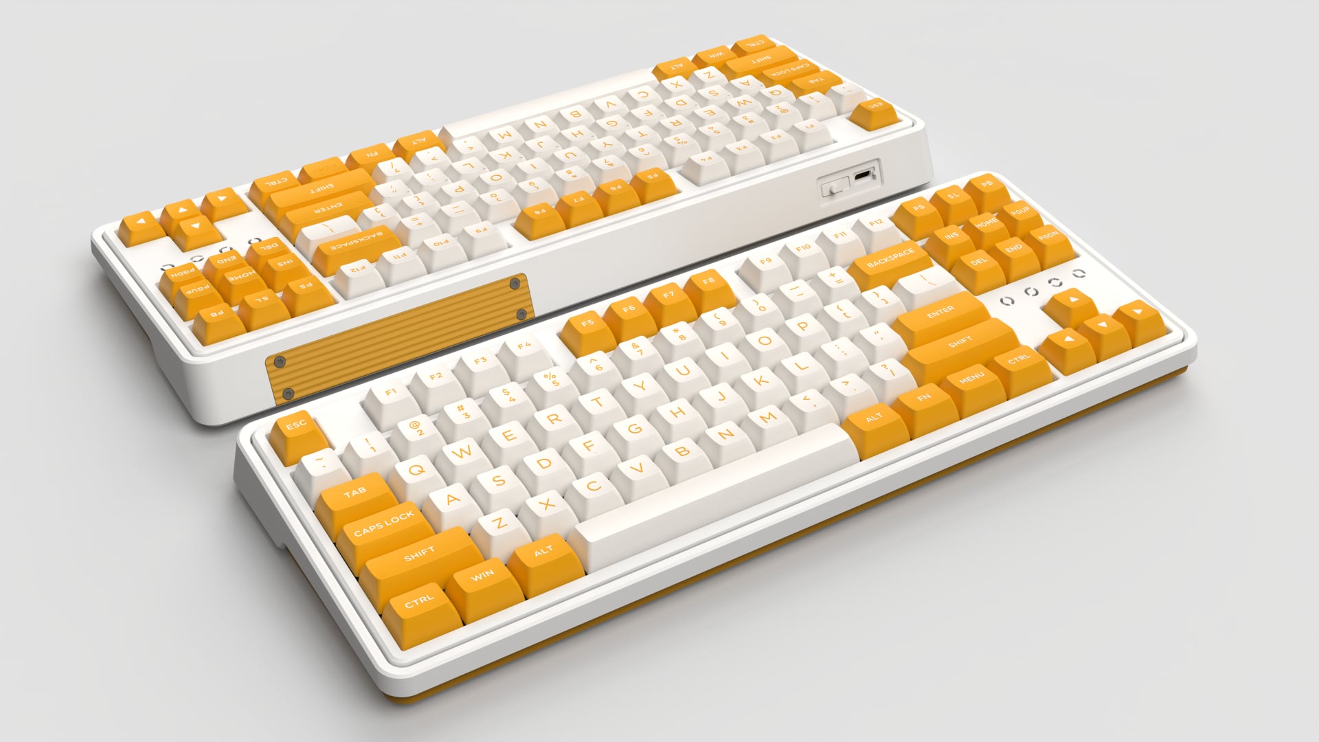 Bàn phím cơ FL-Esports CMK87 SAM Yellow White H4