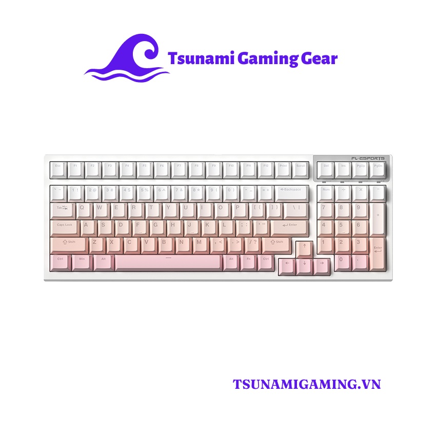 Bàn phím cơ FL-Esports FL100 CPM Sakura Pink Avatar