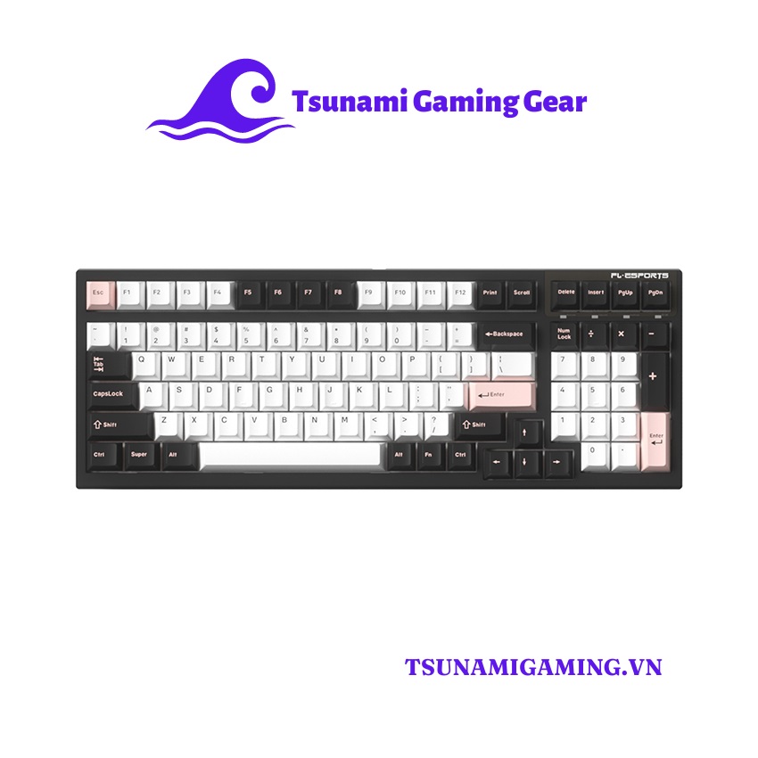 Bàn phím cơ FL-Esports FL100 CPM White Olivia H1