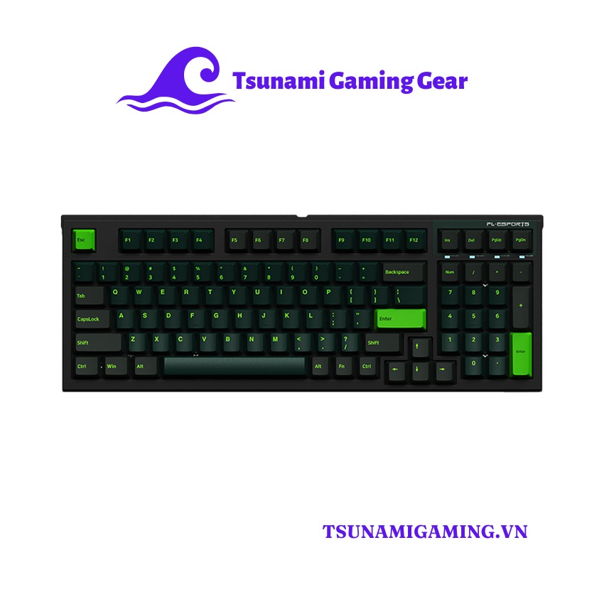 Bàn phím cơ FL-Esports FL980 CP Sound Wave Green H1