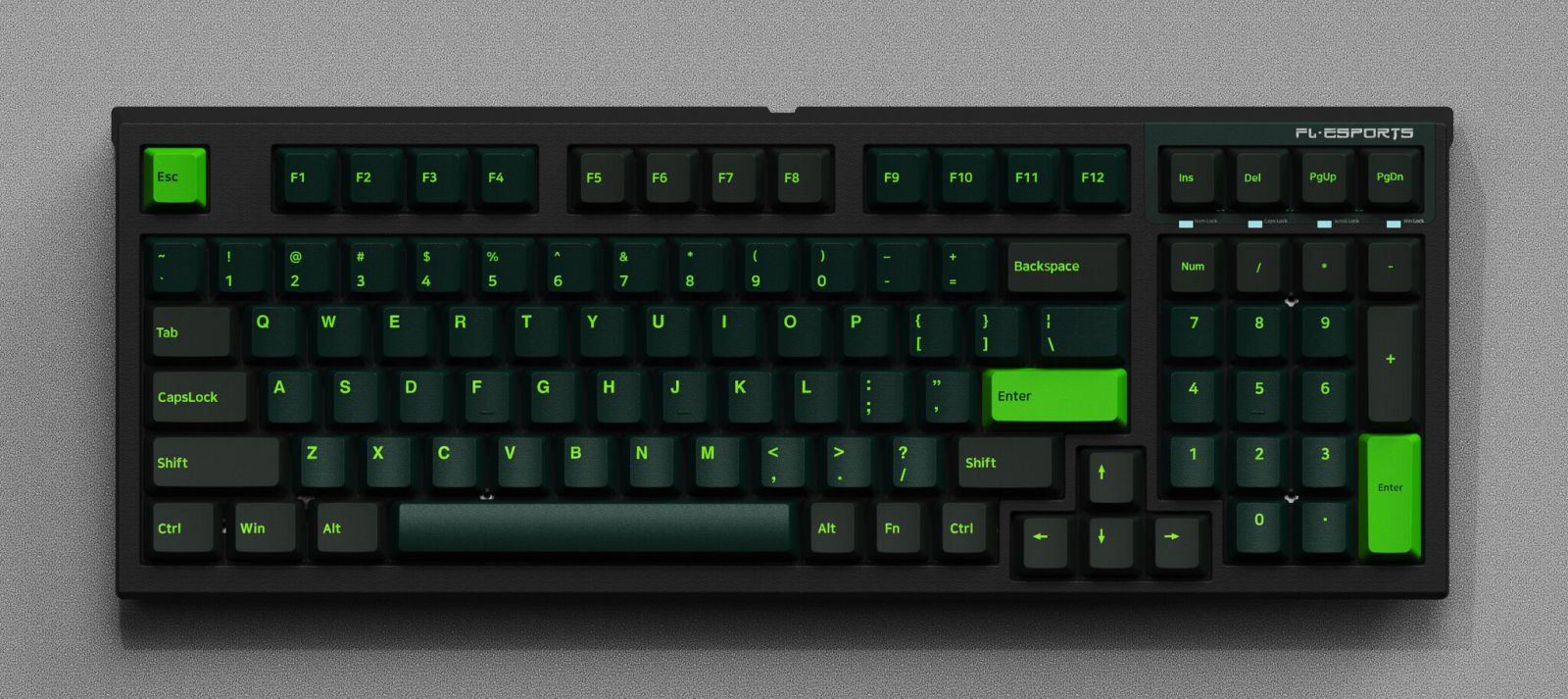 Bàn phím cơ FL-Esports FL980 CP Sound Wave Green H2