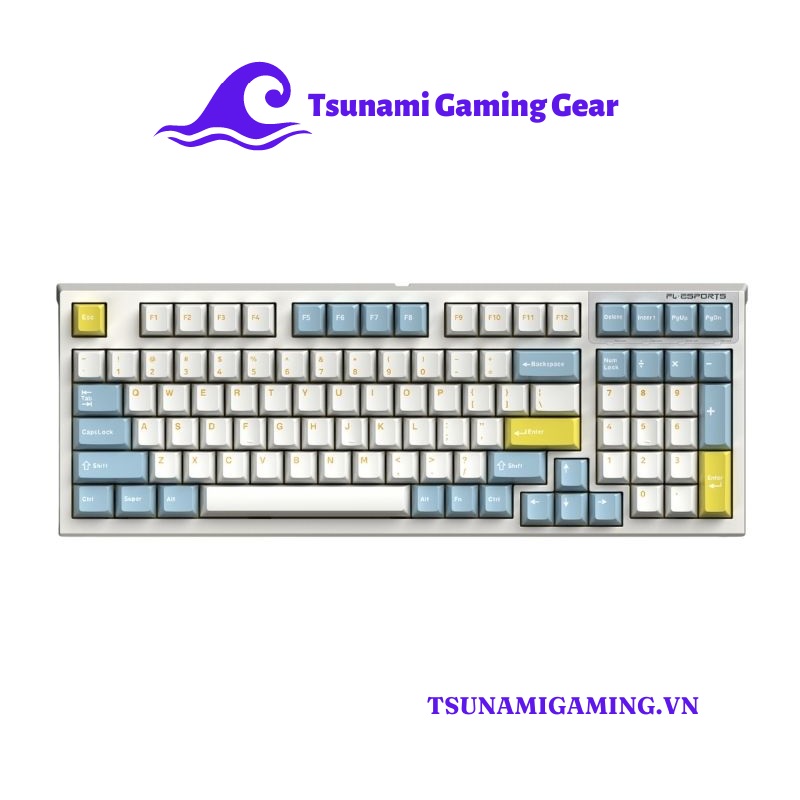 Bàn phím cơ FL-Esports FL980 CPM Sea Salt H1