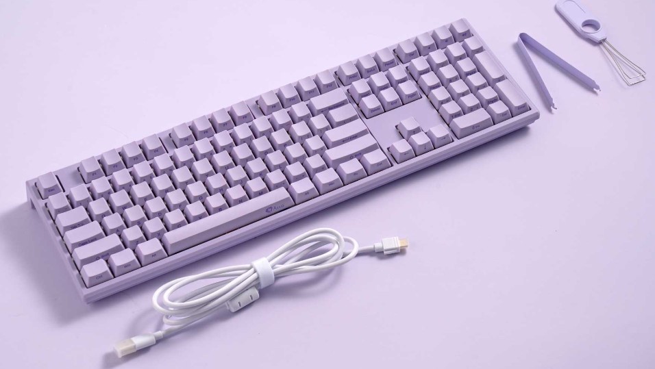 Bàn phím cơ MonsGeek MG108B Taro Purple H8