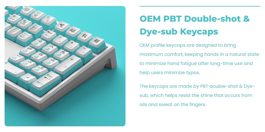 Bàn phím cơ MonsGeek MG108W Mahjong H7