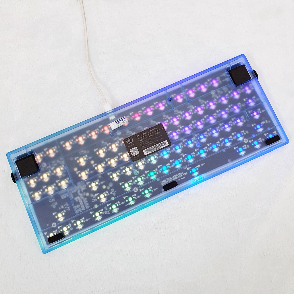 Kit bàn phím FL-Esports MK870 Clear Blue H6