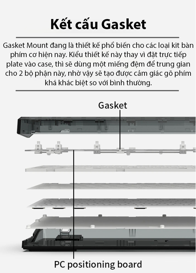 Kit bàn phím FL-Esports Q75 Crystal Grey H10