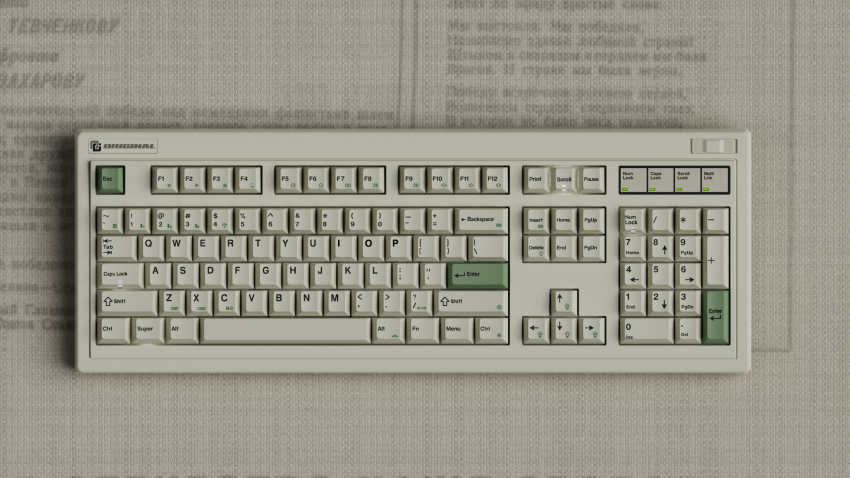 Bàn phím cơ FL-Esports OG108 Retro White H2